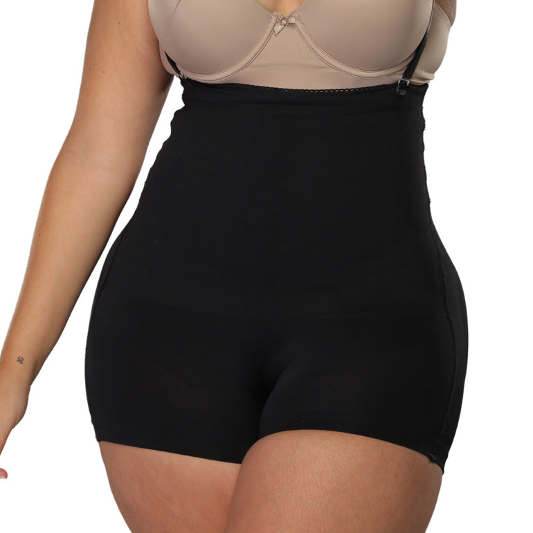 Invisible shorts and waist shaper with straps.