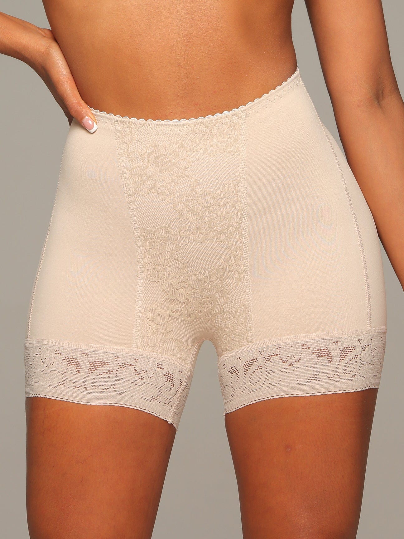 Levantador de glúteos de control de abdomen de gran altura con agujeros 8043