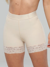 Pantalón corto levantador de glúteos acolchado con control de barriga de talle alto NS8045