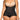 Black thong bodysuit faja with removable straps.
