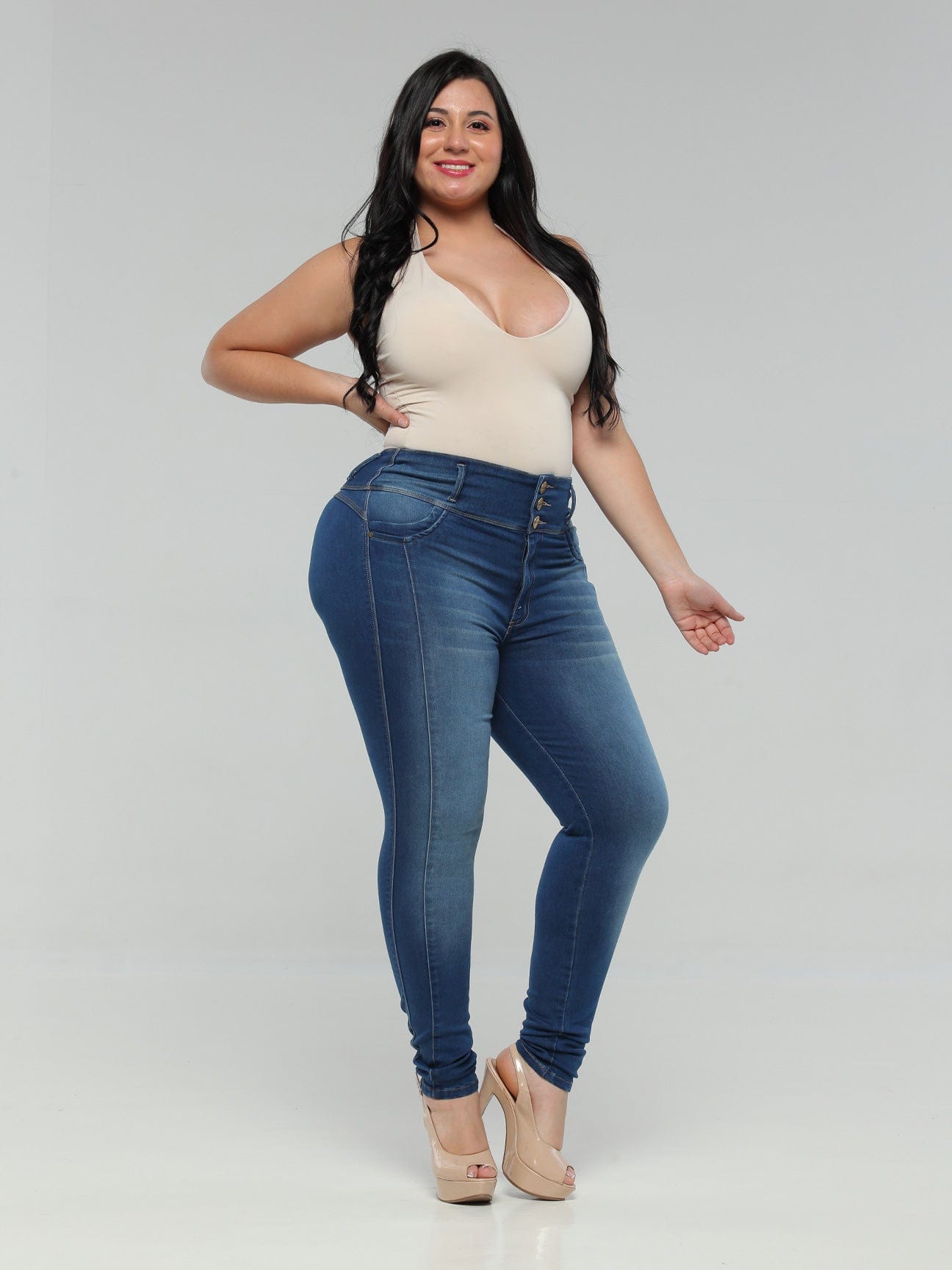 Women BENAVA But Lifting Columbian Jeans