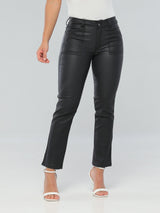 Leila Faux Leather Butt Lift Jeans CB4033