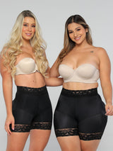 Pantalones cortos de levantamiento de cintura alta con elevación natural NS002