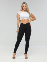 Smoothing Leggings with Butt Lifter & Built-In Faja CBL021