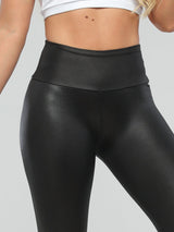 Faux Leather Smoothing Legging with Butt Lifter CBL022