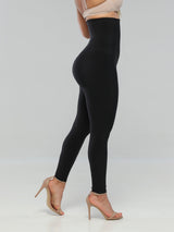 High Waisted Smoothing Leggings with Butt Lifter & Built-In Faja CBL023