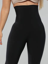 High Waisted Smoothing Leggings with Butt Lifter & Built-In Faja CBL023