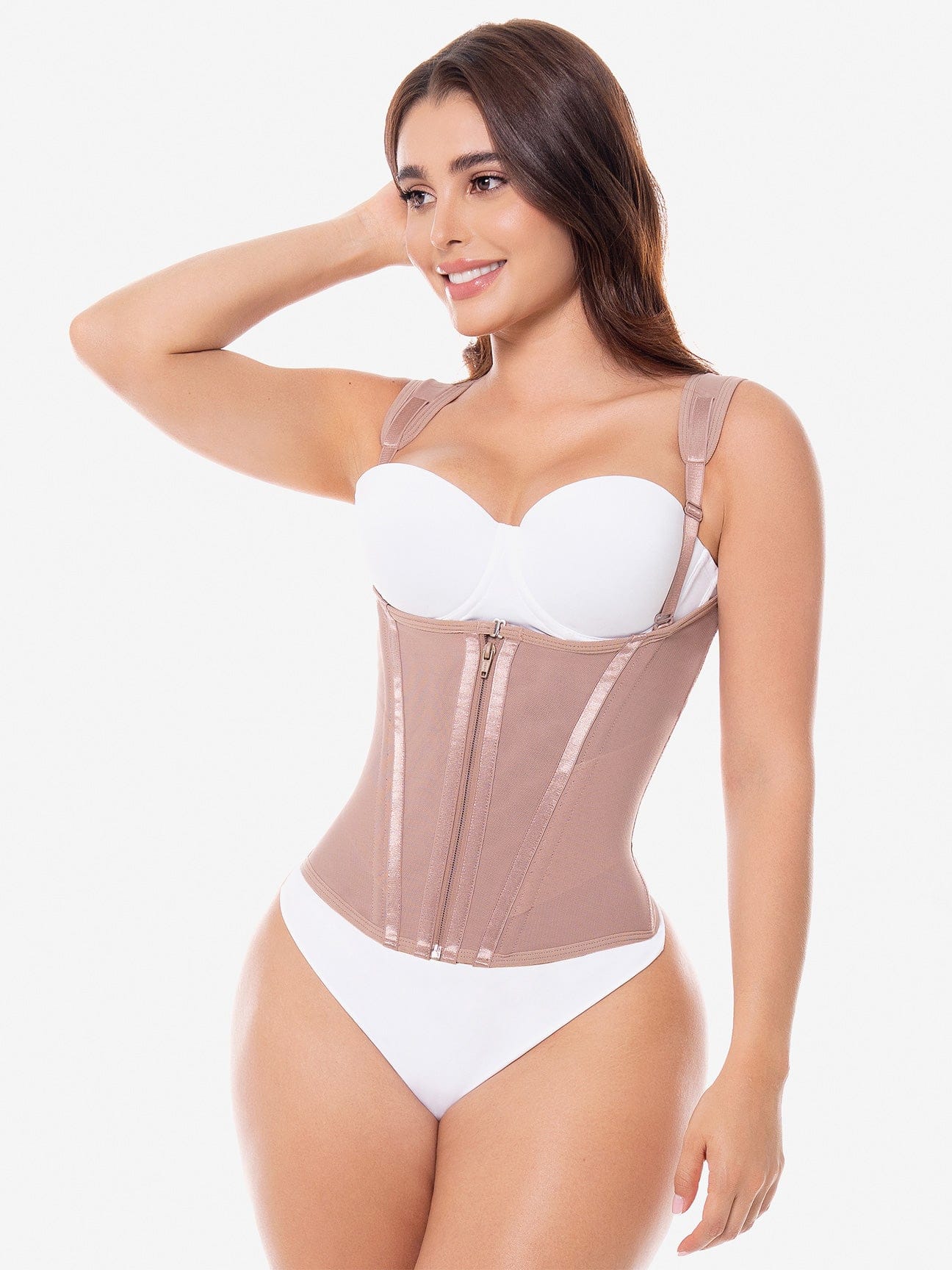 Ultra-Sculpt Waist Trainer Vest with Zipper & Hooks CH007RA