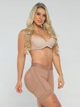 Pantalones cortos de levantamiento de cintura alta con elevación natural NS002