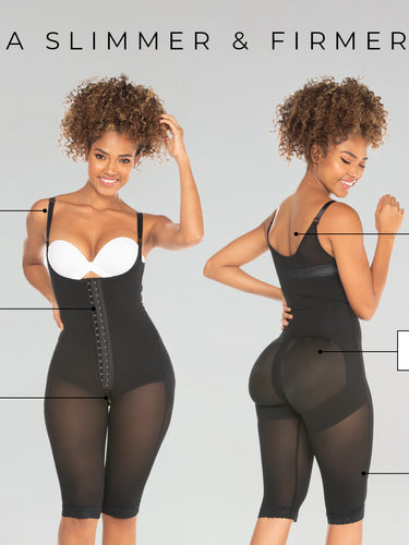 Showing off different functionality and feature of the post surgery shapewear by Colombiana.