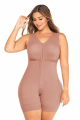 Sculpting Faja with Hooks & Built-In Bra NS086