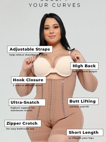 High Compression Surgical Bra with Central Hooks NS027