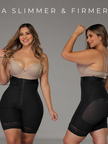 Strapless Powernet Hourglass Body Shaper with Butt Lift features and functionalities.