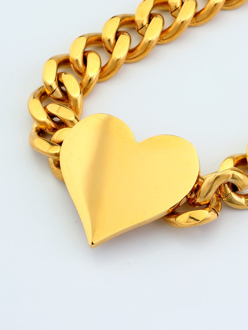 Gold Chain Heart Set
