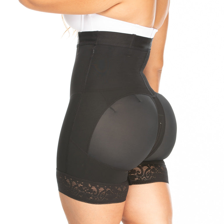 Back butt view of the invisible shorts and waist shaper.