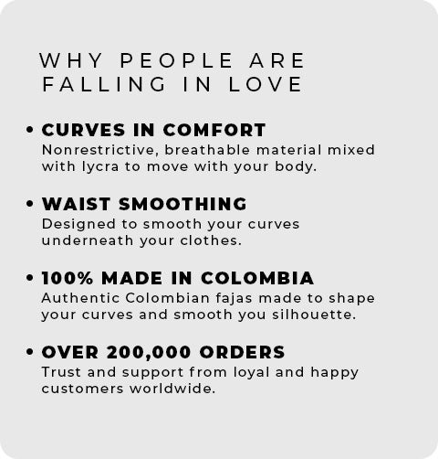 Description on why people love Colombiana Botique waist smoothing shapewear product.