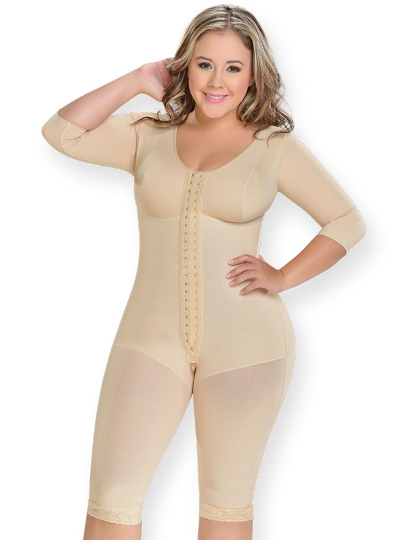 Fajas MyD 0161 Full Body Shaper to the knee with sleeves