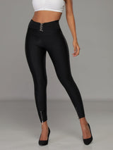 Leggings Levanta Cola Relámpago Grease con Control Abdomen 1279
