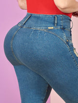 Jeans Capri Skinny Levanta Cola After Party 12930