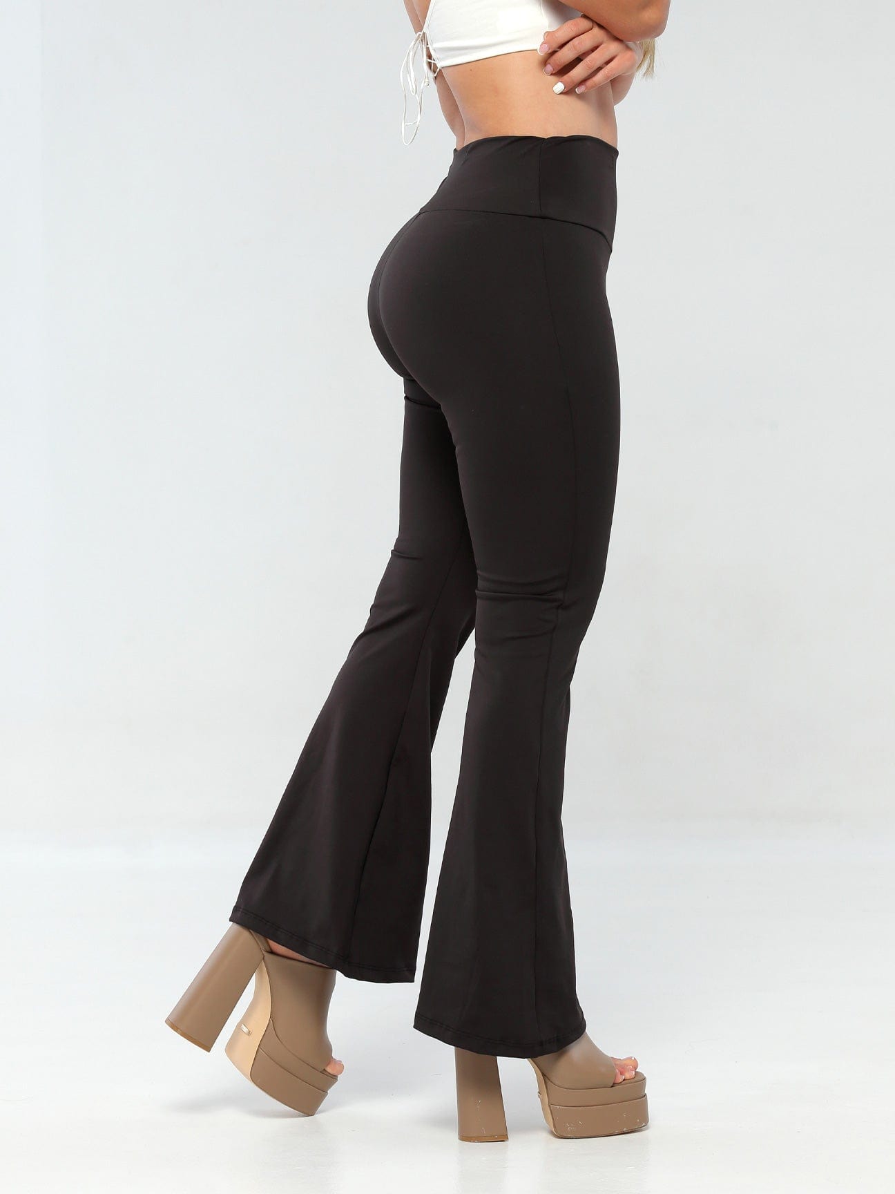 Miss Independent Butt Lift Flare Leggings with Tummy Control