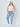 Hannah Butt Lift Stretch Skinny Jeans full body front view plus sized model.