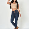 Mia High Rise Skinny Jeans full body front view.