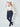 Mia High Rise Skinny Jeans full body front view plus sized model.