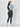 Gwen Butt Lift Skinny Blue Jeans full body back view.
