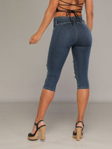 Rihanna Butt Lift Jean Capri  14165