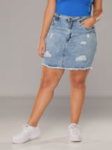 Falda Jean Levanta Cola Slay 14174