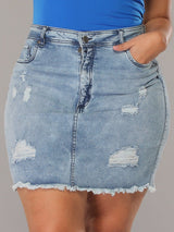 Falda Jean Levanta Cola Slay 14174