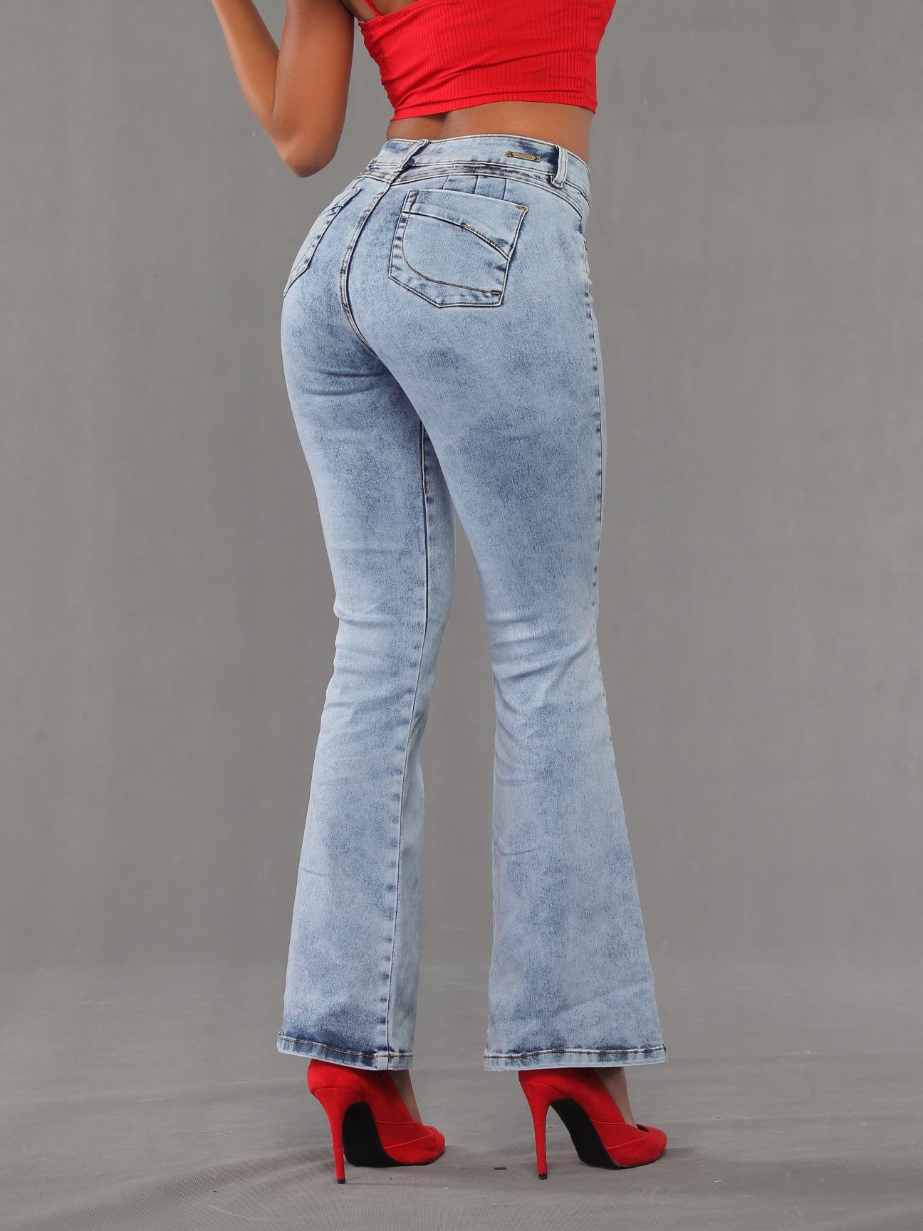 Disco Butt Lift Flare Jeans 14208
