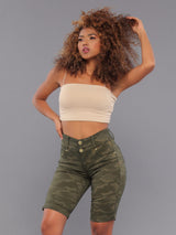 Bermudas Jean Levanta Cola Chica Soldado 14216