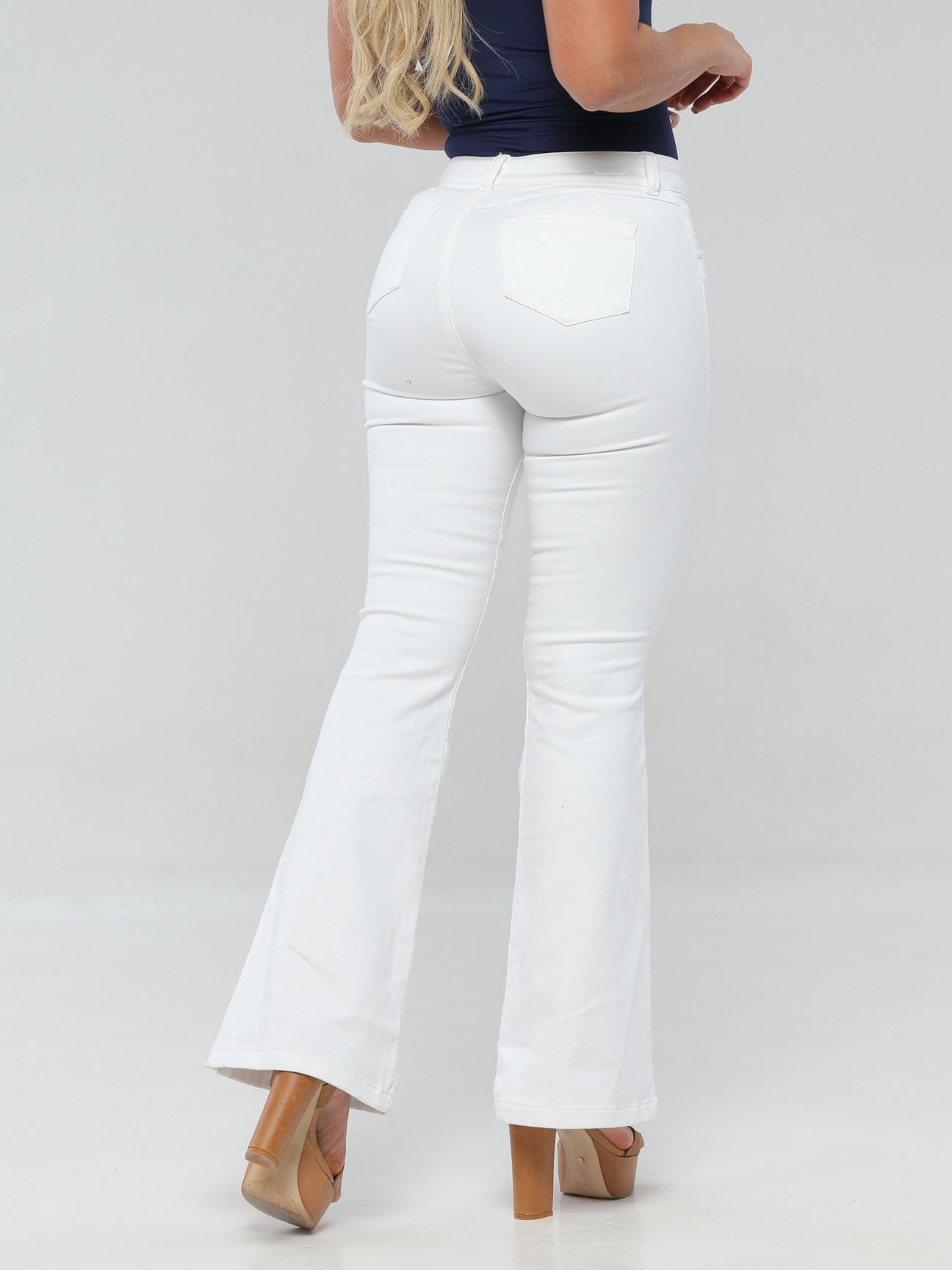 White Christmas Butt Lift Jeans 14233