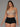 Boy Shorts Butt Lifter full body front view black color plus sized model.