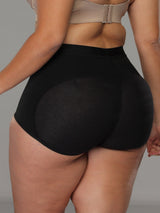 Boy Shorts Butt Lifter butt view black color different model pose.