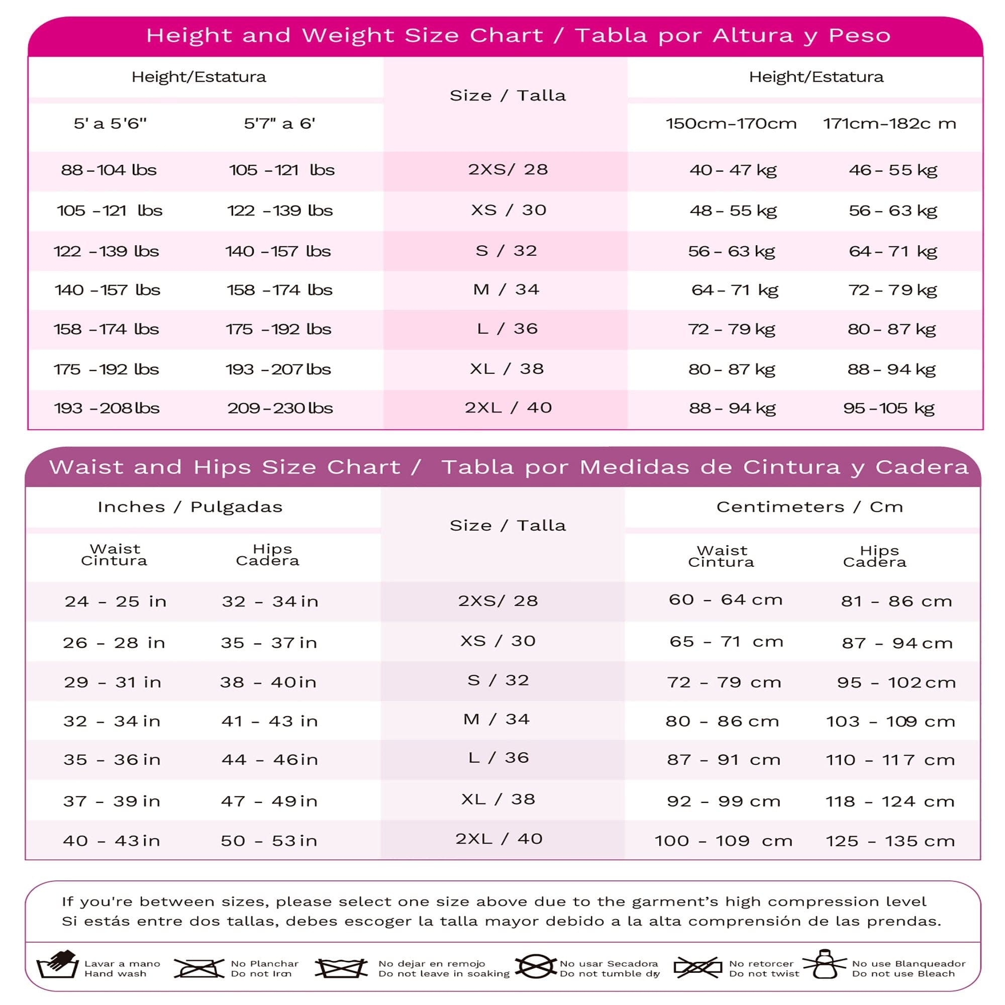 Body Shaper Mid Thigh Bodysuit height, weight, waist, and hips size.