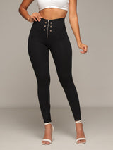 Brooke High Waisted Leggings with Tummy Control lower front view.