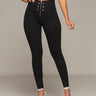 Brooke High Waisted Leggings with Tummy Control lower front view.